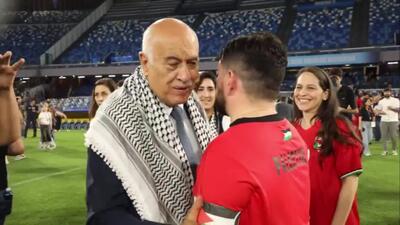  پسر مارادونا جلوی اسرائیل ایستاد