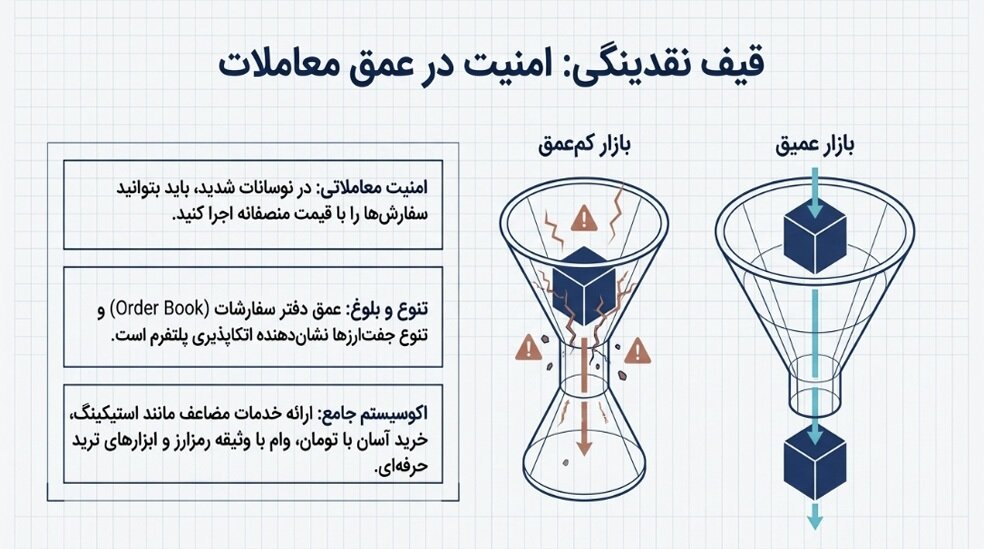 یک صرافی رمزارز امن ایرانی چه ویژگی‌هایی دارد؟ | بررسی معیارهای کلیدی انتخاب صرافی